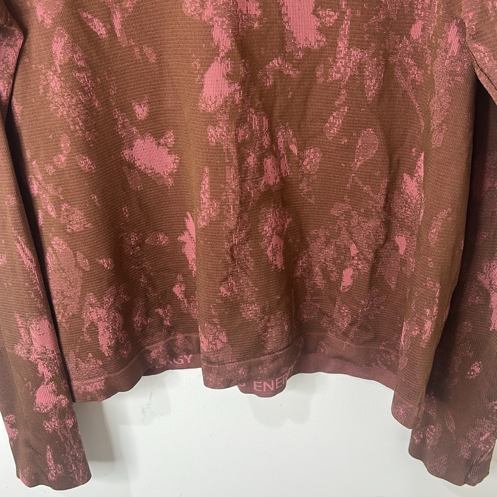Lululemon Swiftly Tech Shirt 2.0 Shadow Bloom Roasted Brown/Brier Rose Size 16 - Picture 8 of 16